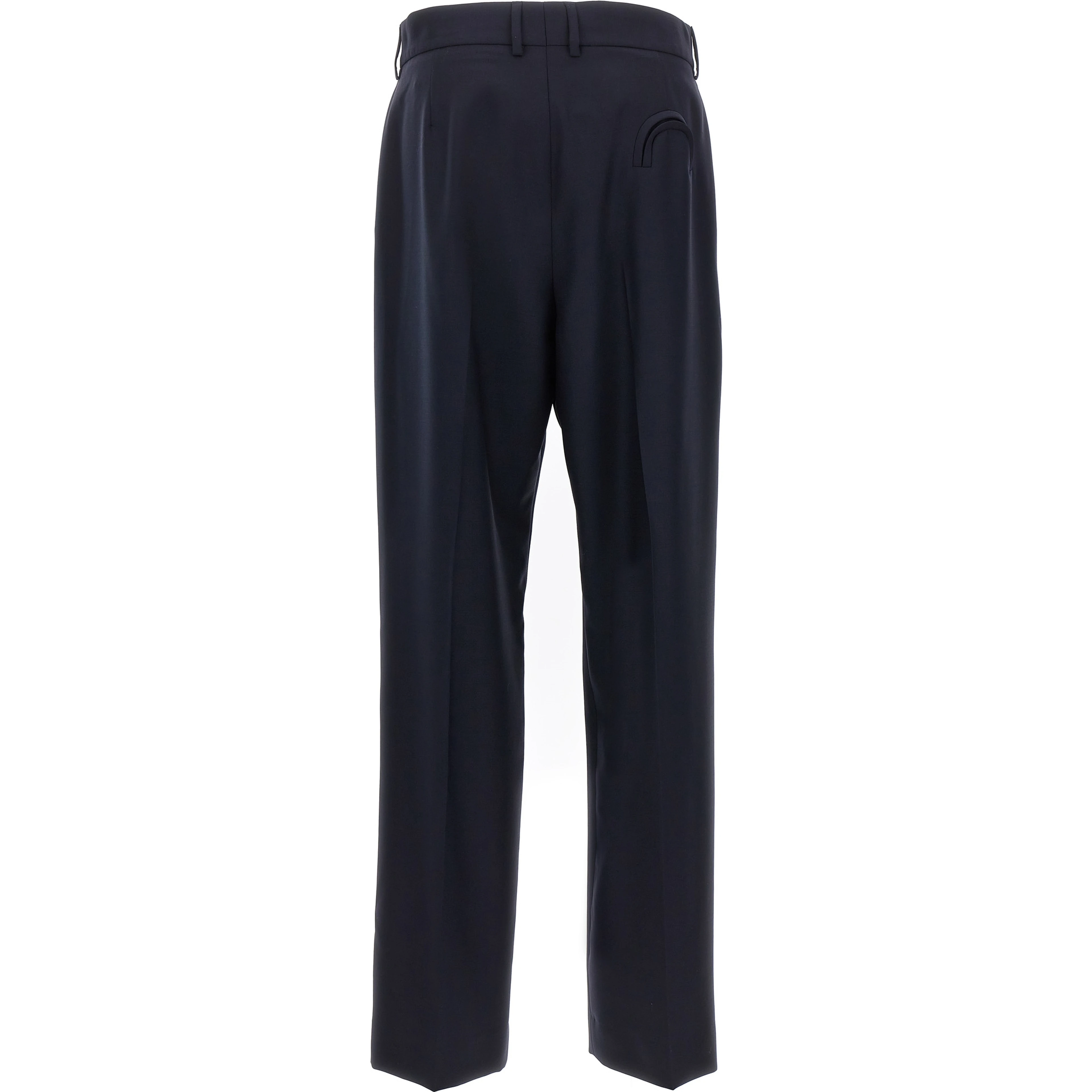 Blue Virgin Wool Pants