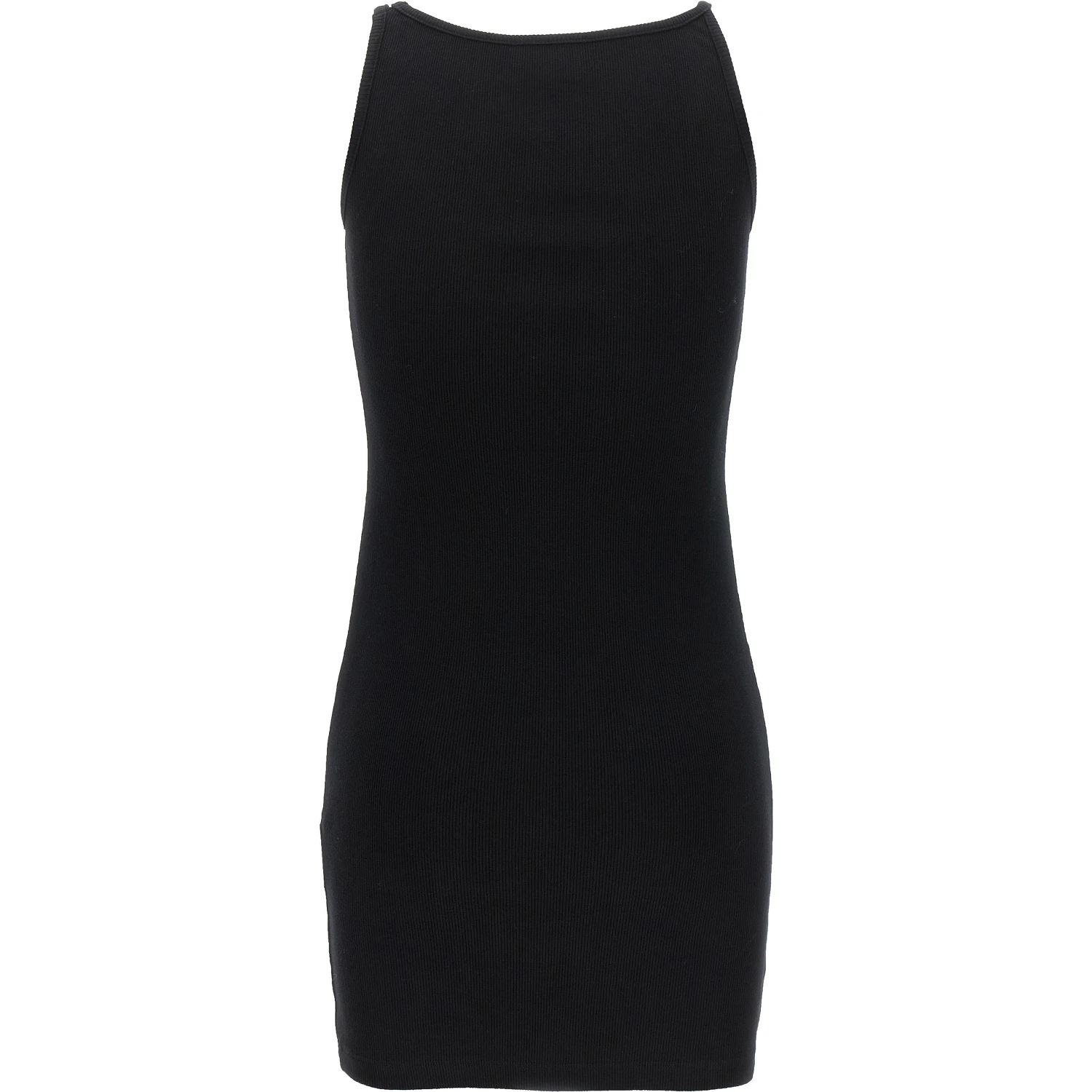 Black Cotton Short Dress