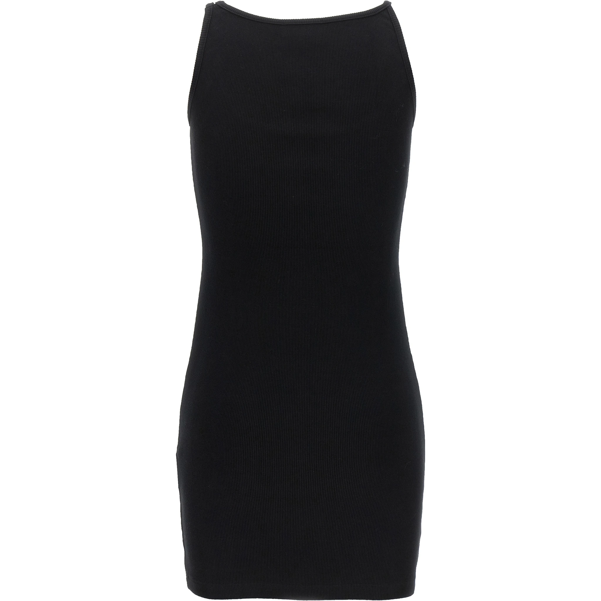 Black Cotton Short Dress