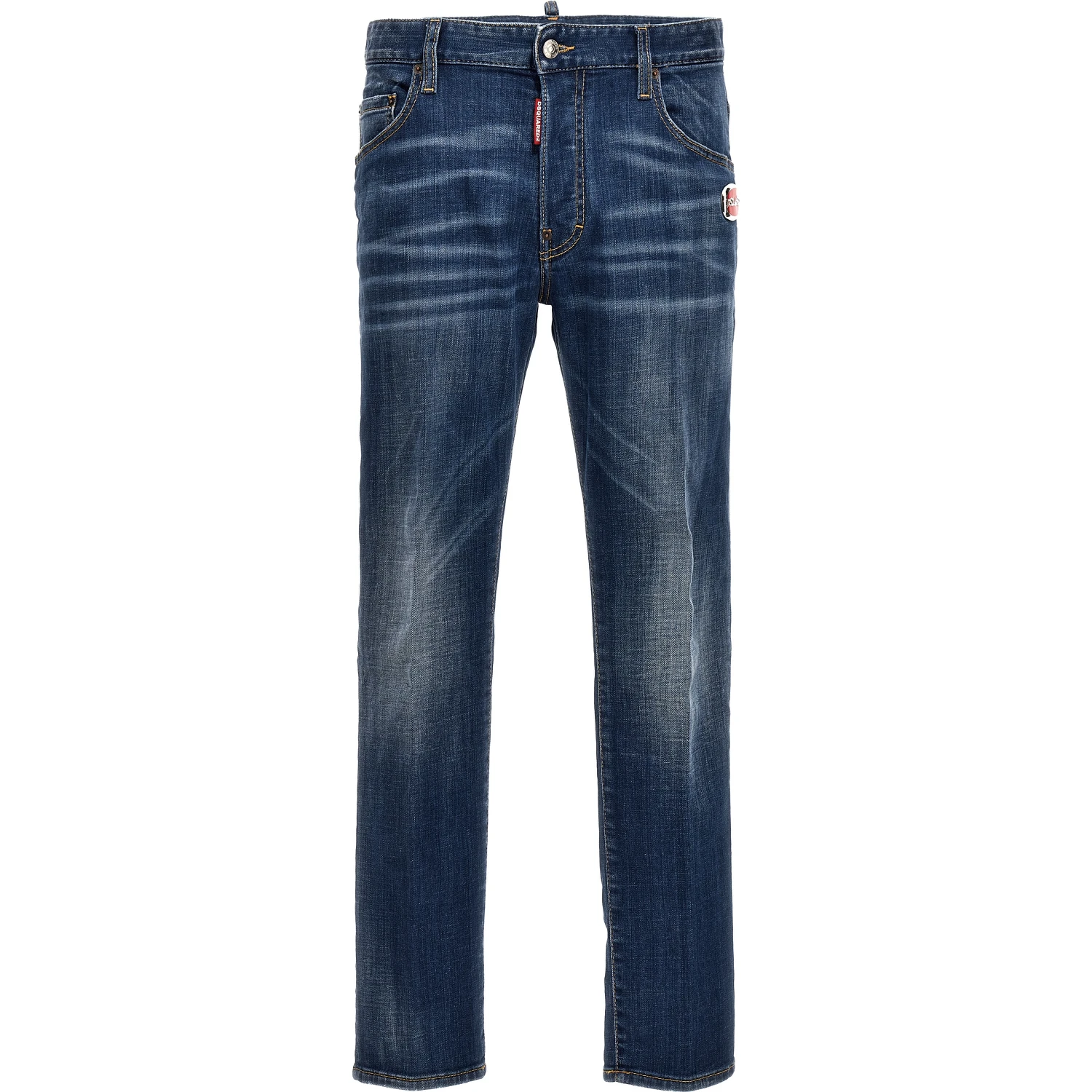 Blue Cotton Relaxed Fit Jeans