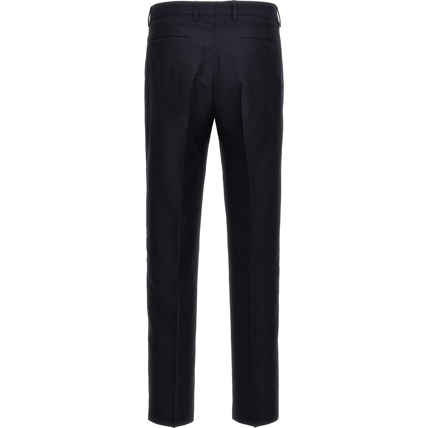 Blue Cotton Dress Pants