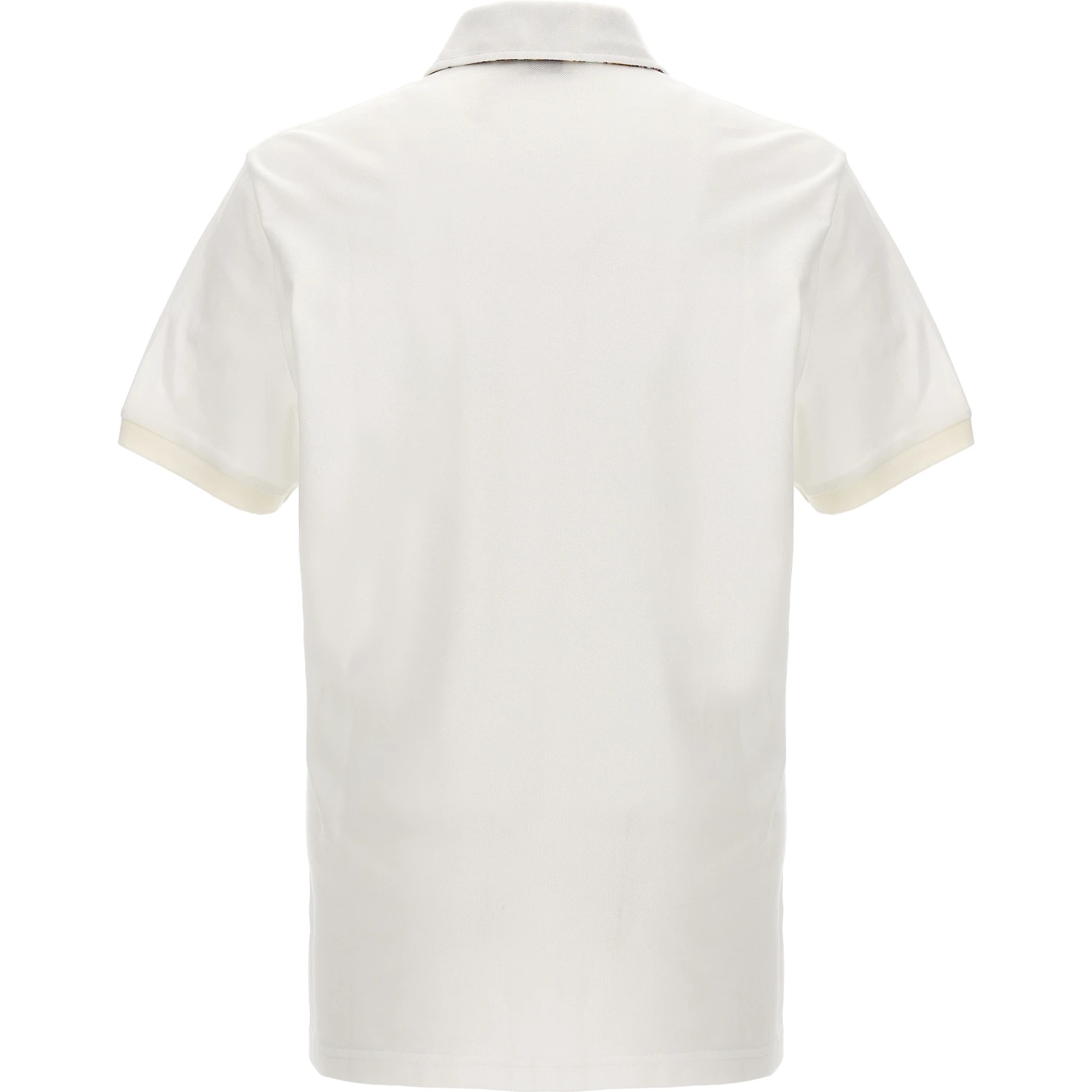White Cotton Polo Shirt
