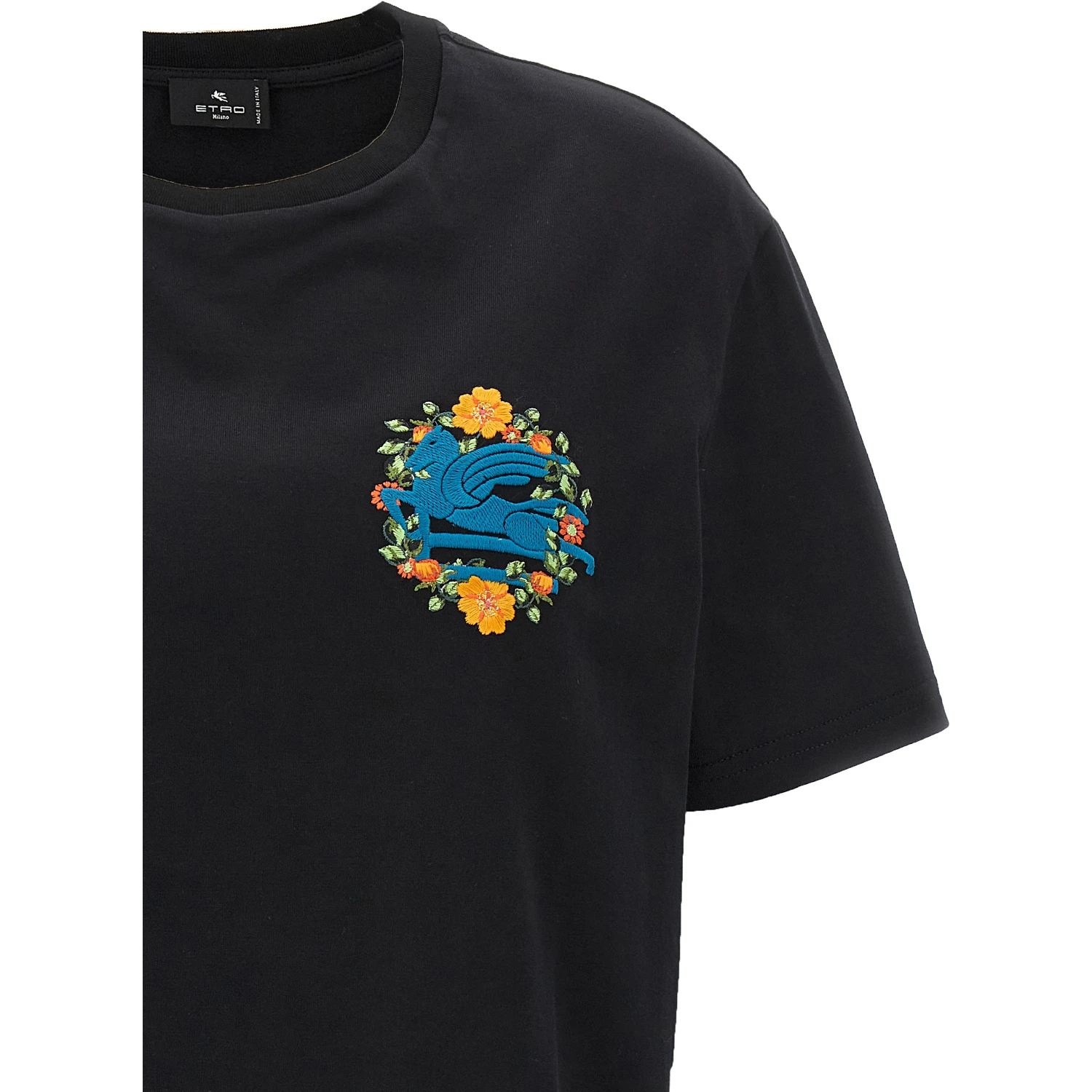 Black Cotton T-Shirt