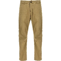 Beige Cotton Chino Pants