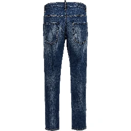 Blue Cotton Relaxed Fit Jeans