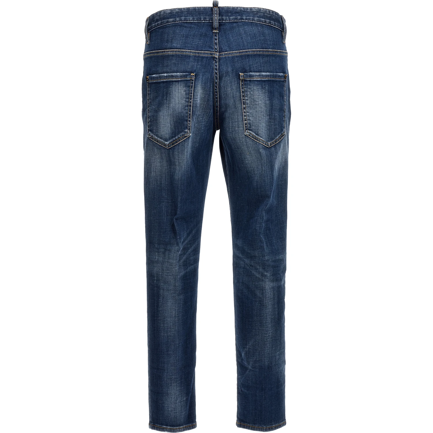 Blue Cotton Relaxed Fit Jeans
