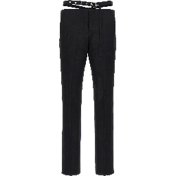 Black Virgin Wool Dress Pants