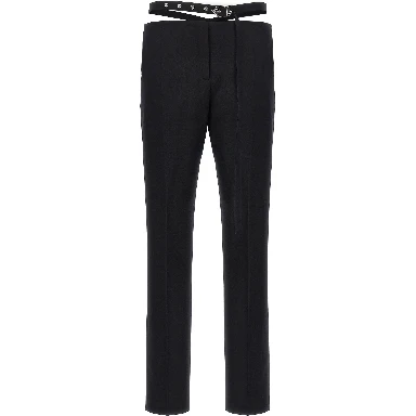Black Virgin Wool Dress Pants