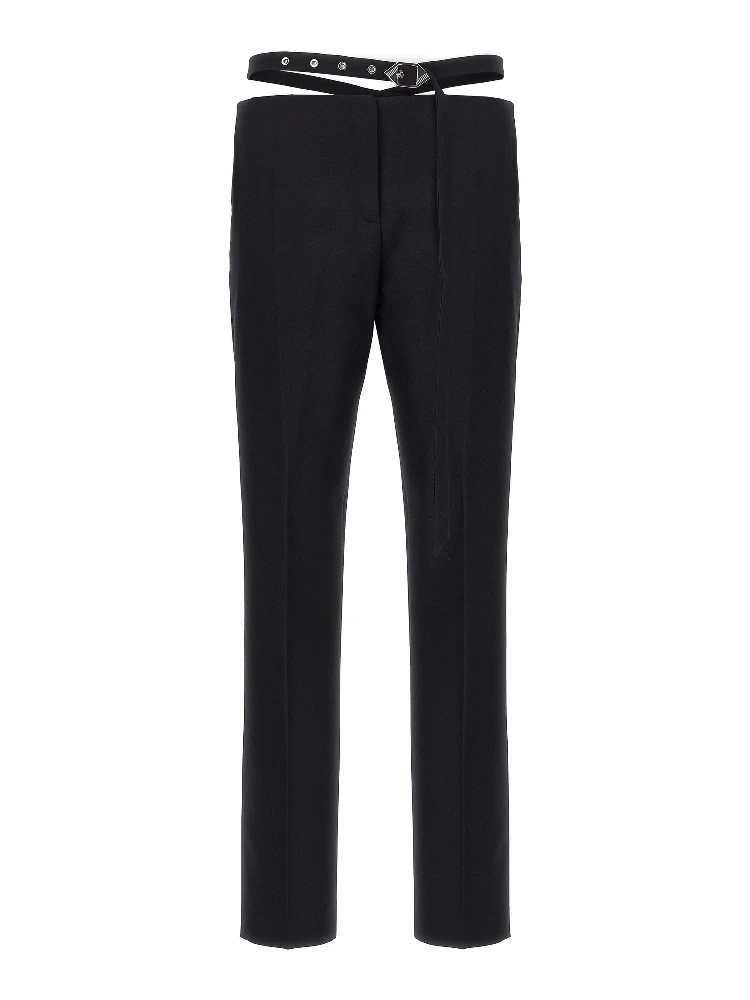 Black Virgin Wool Dress Pants