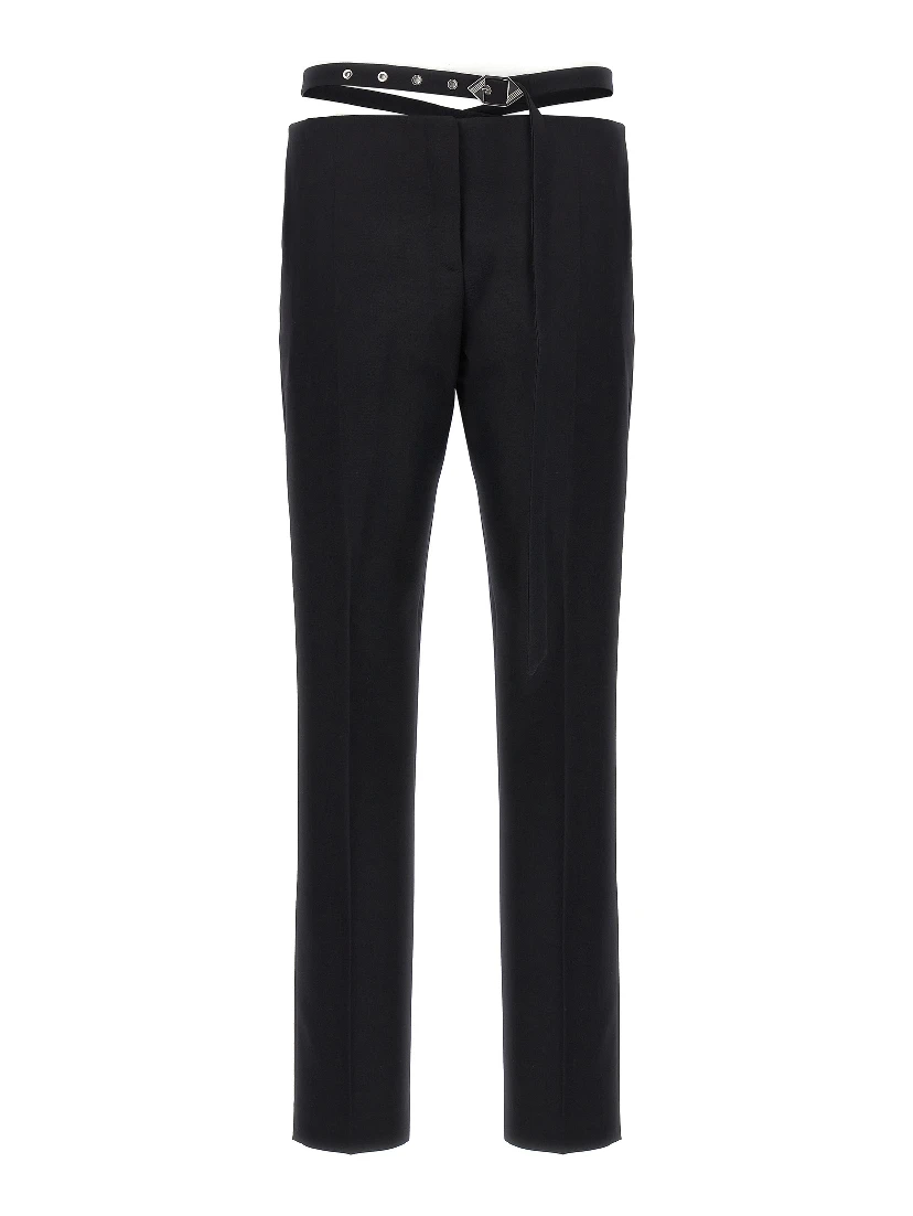 Black Virgin Wool Dress Pants