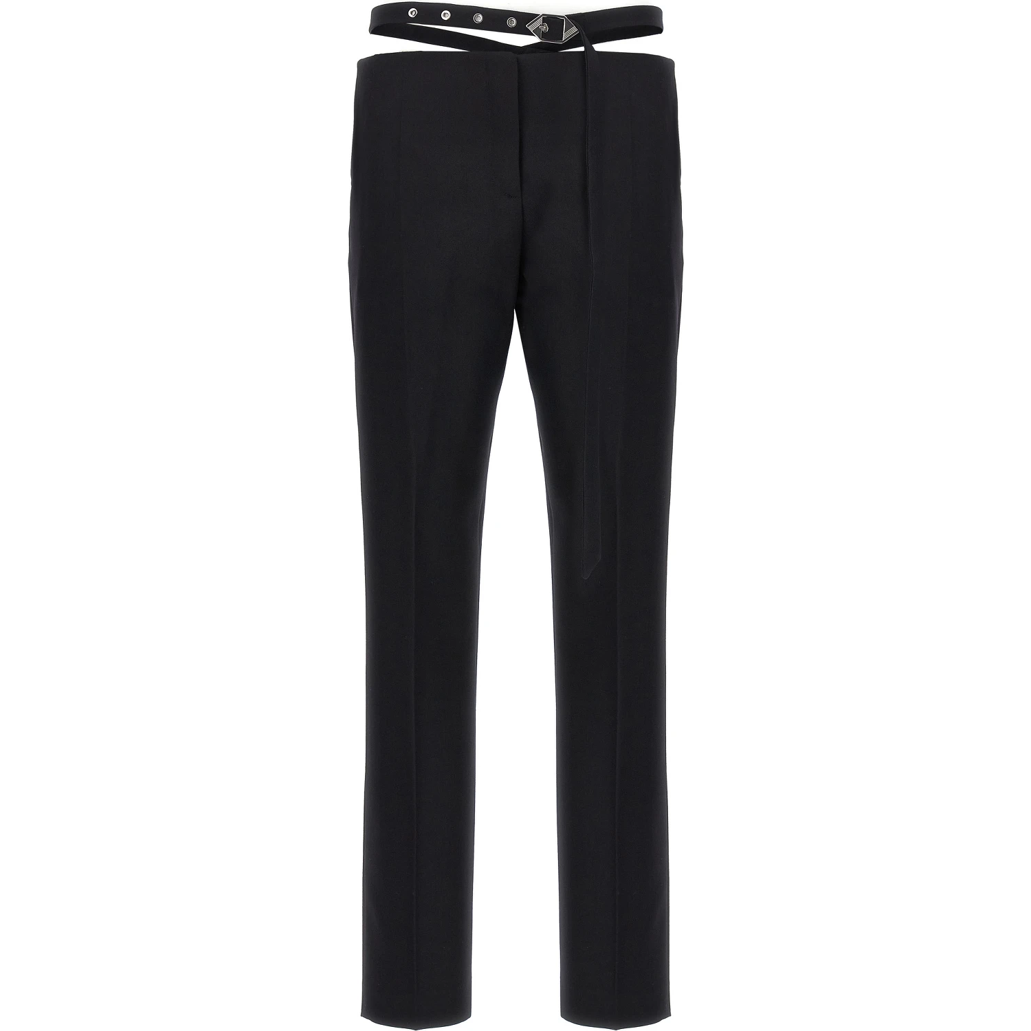 Black Virgin Wool Dress Pants