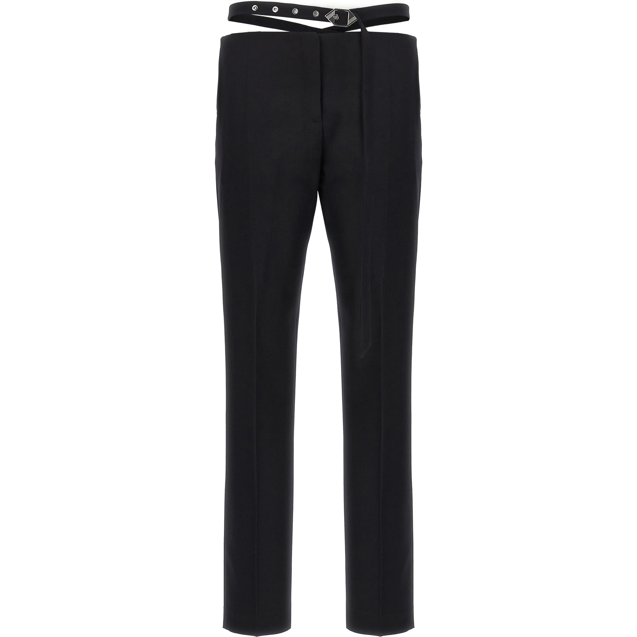 Black Virgin Wool Dress Pants