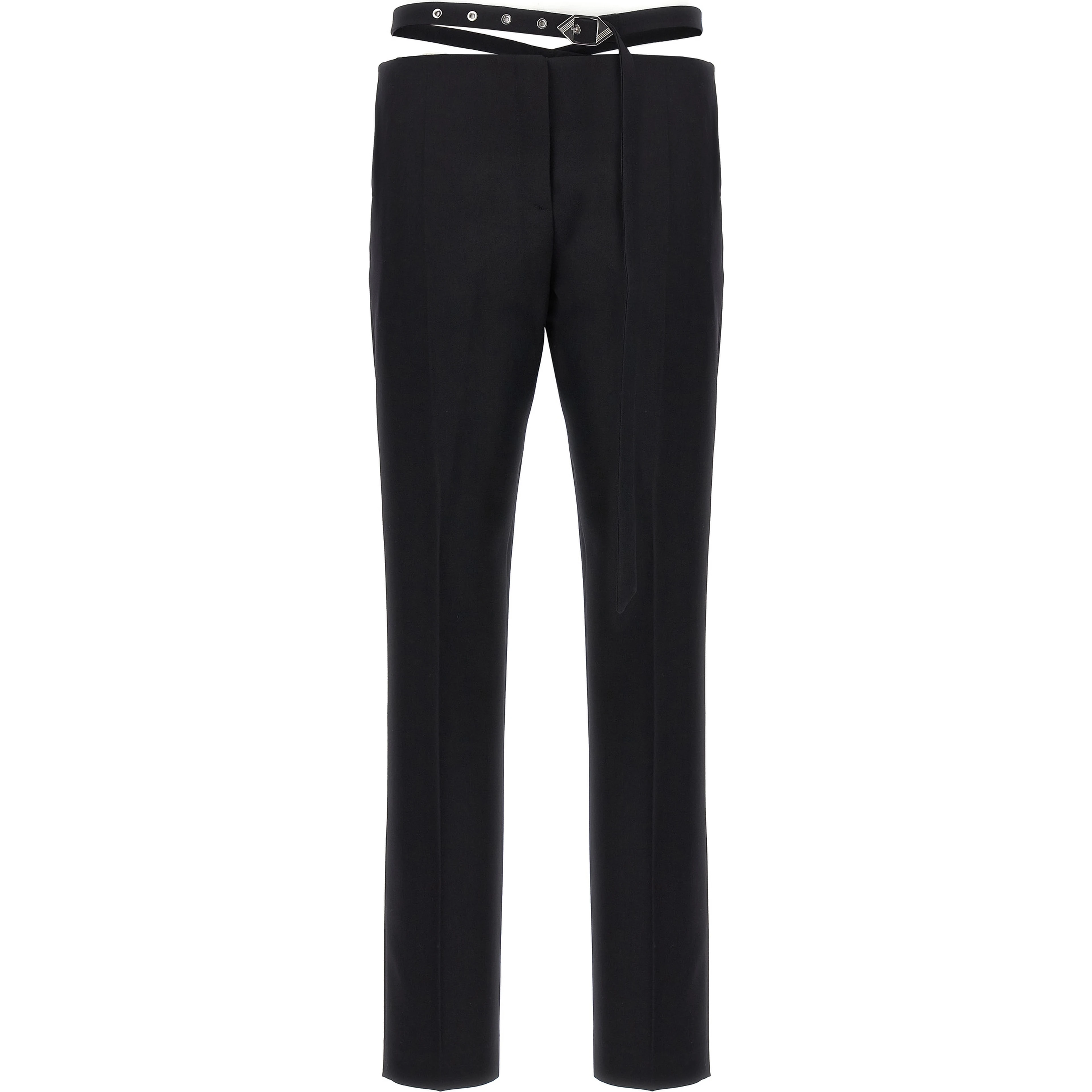 Black Virgin Wool Dress Pants