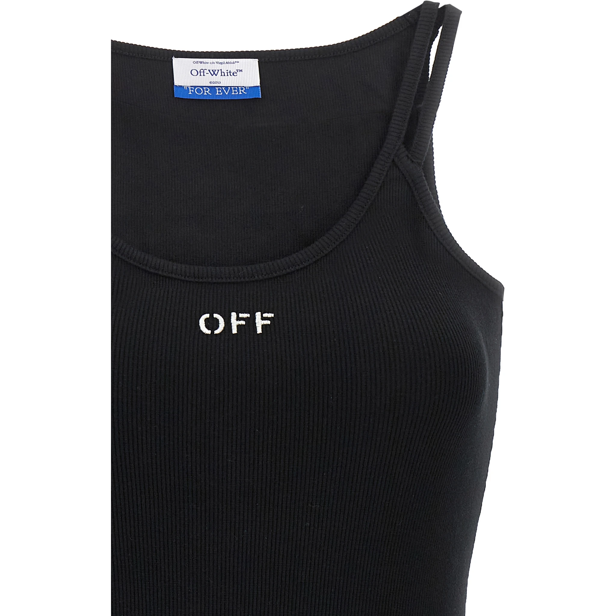 Black Cotton Short Dress