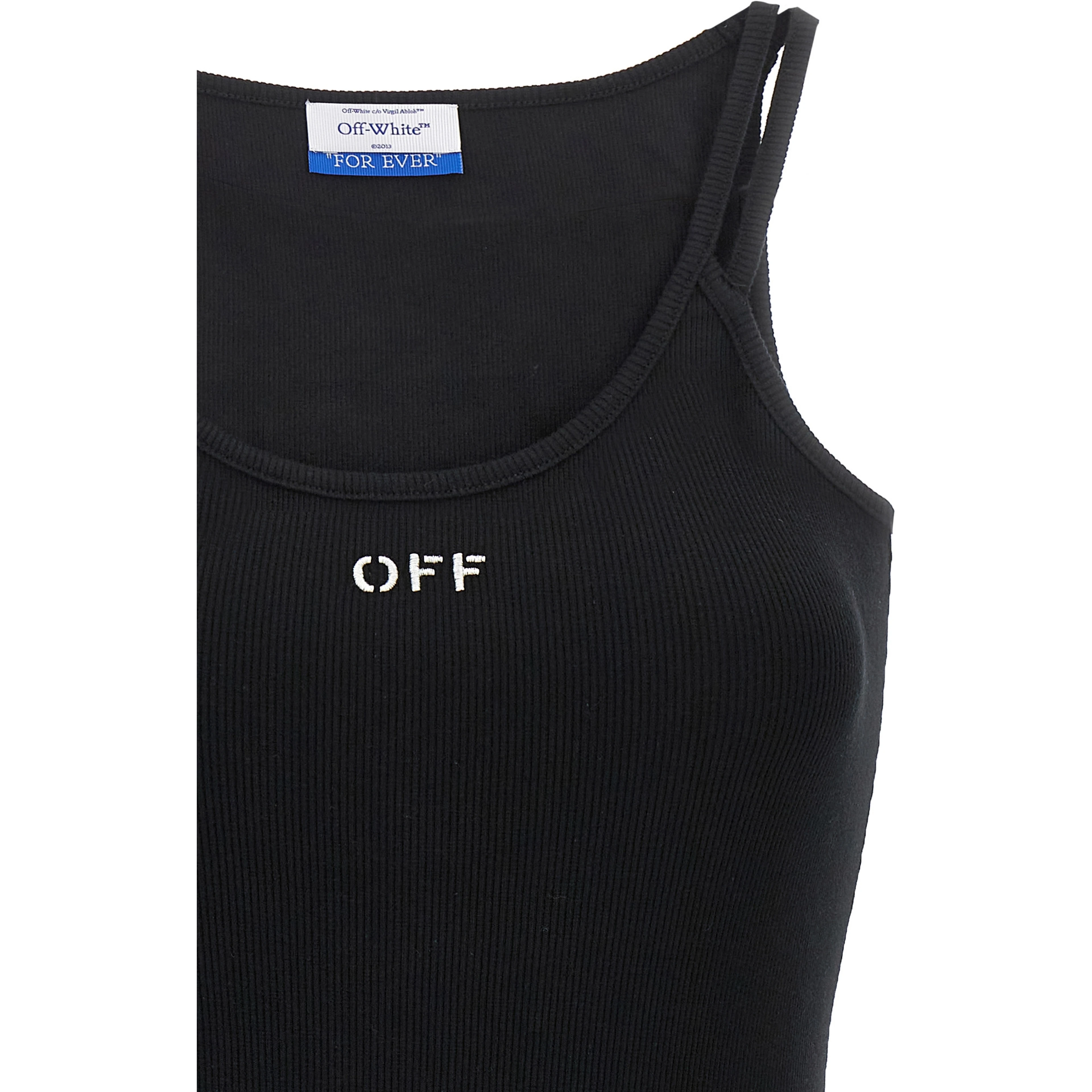Black Cotton Short Dress
