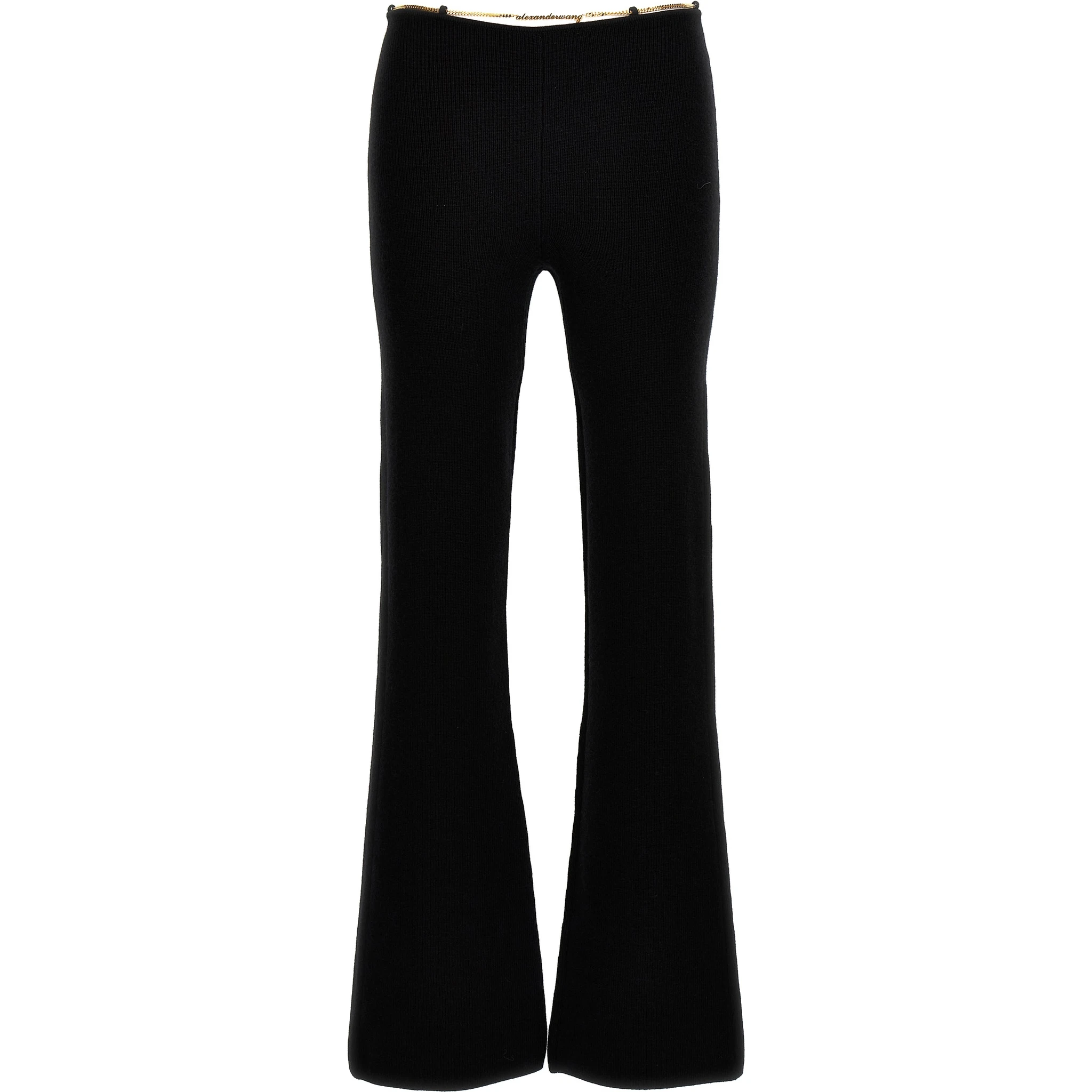 Black Wool Casual Pants