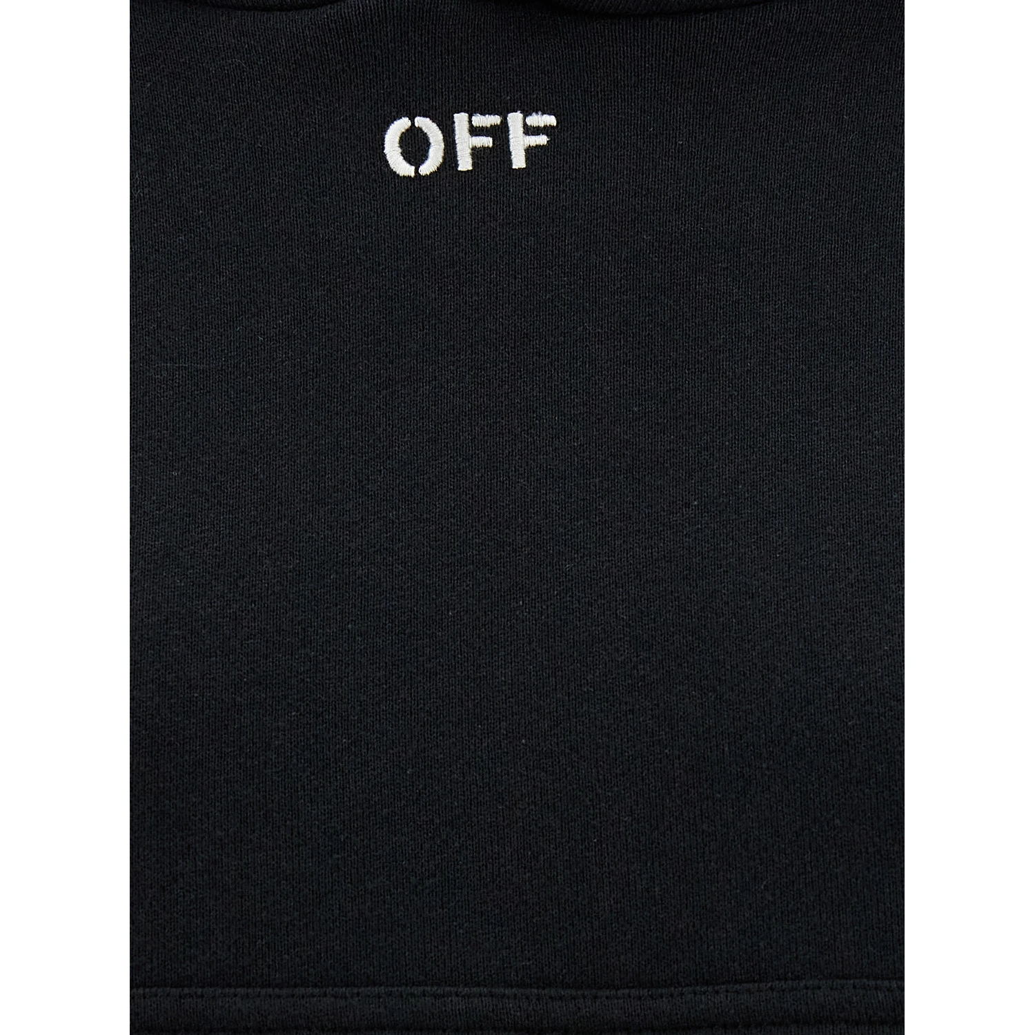 Black Cotton Hoodie