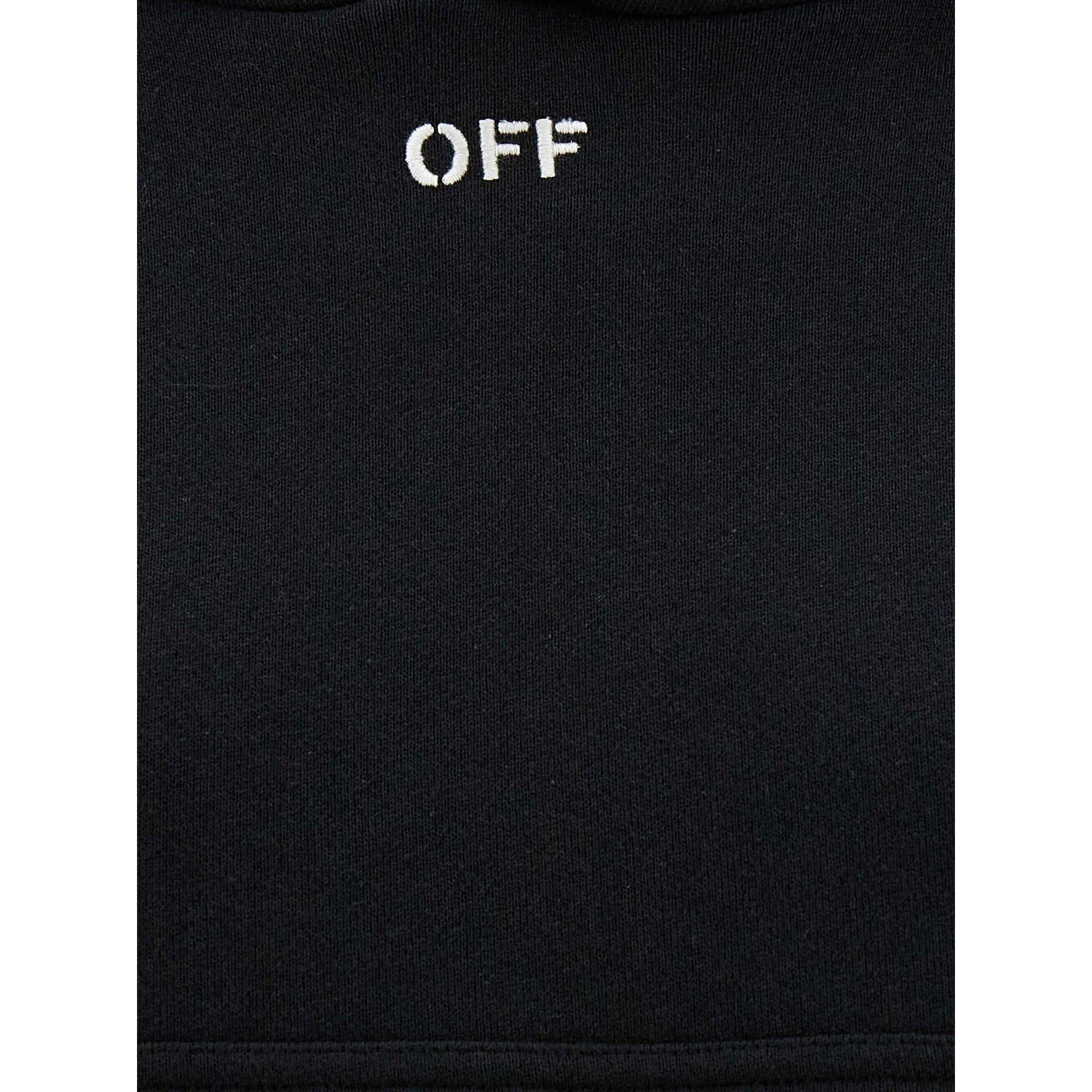 Black Cotton Hoodie