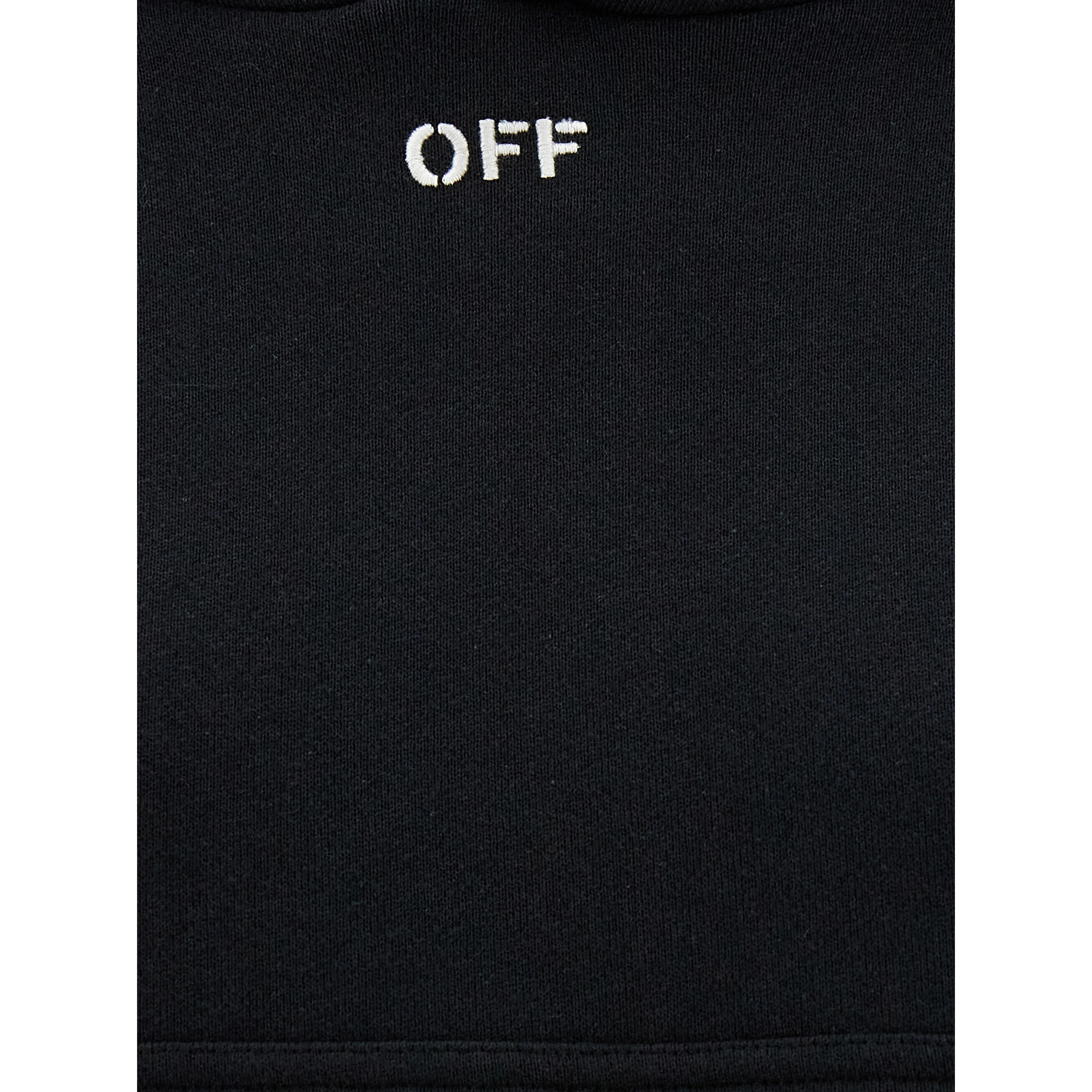 Black Cotton Hoodie