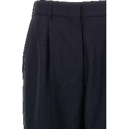 Blue Virgin Wool Pants
