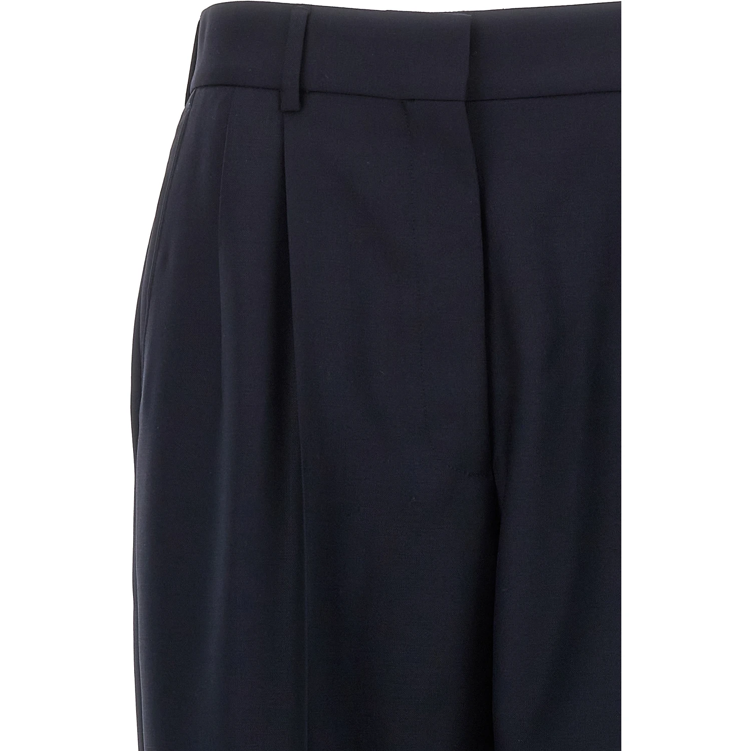 Blue Virgin Wool Pants