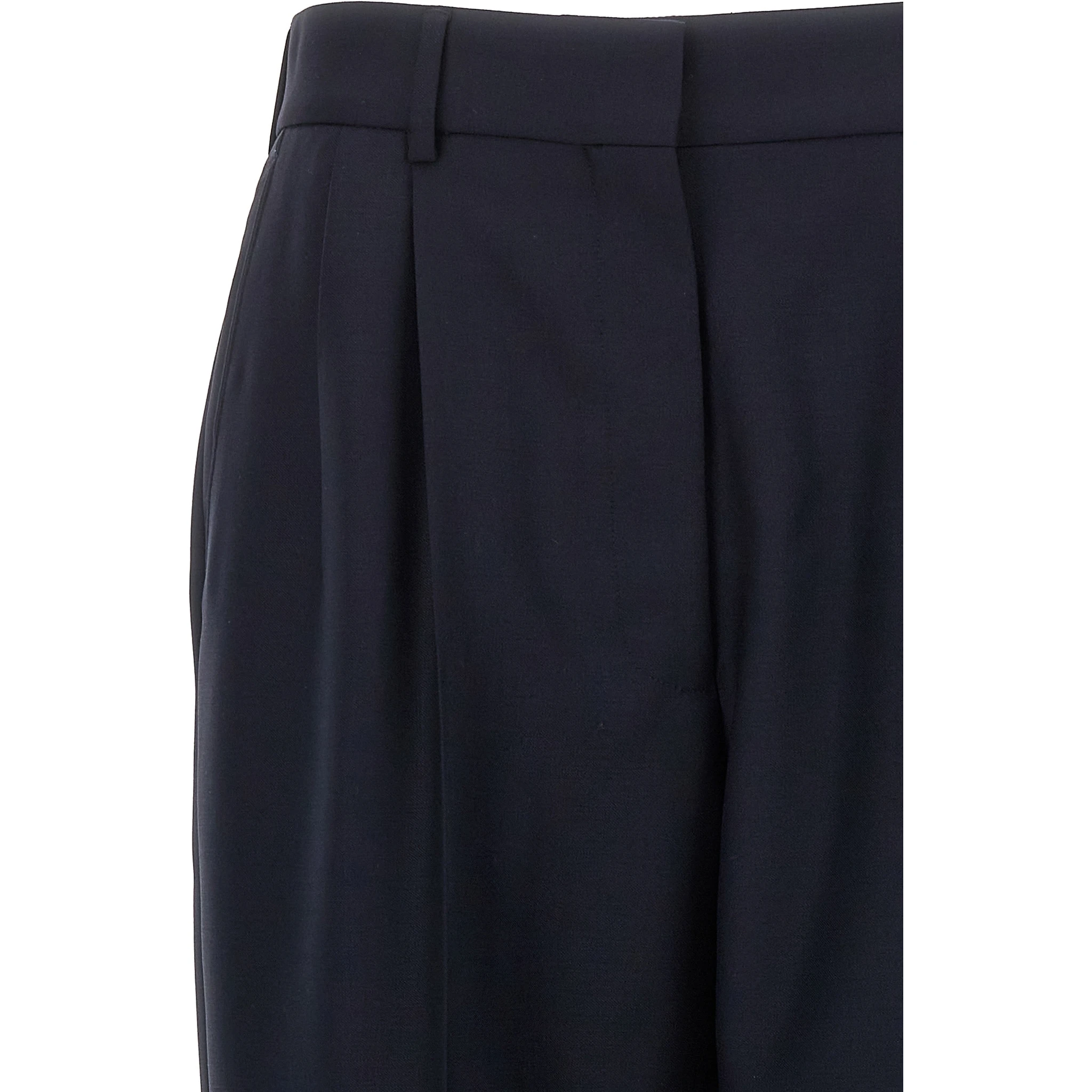 Blue Virgin Wool Pants