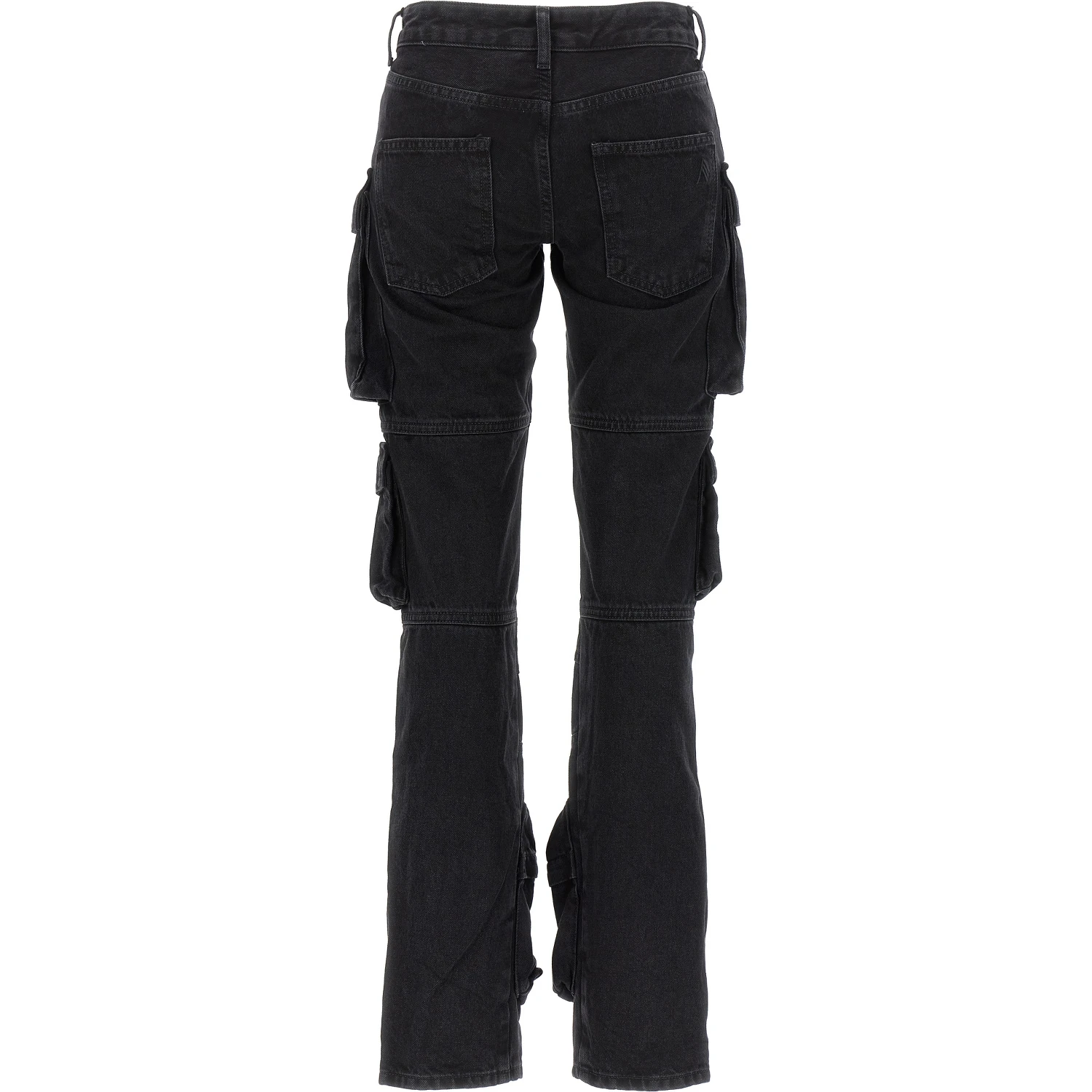Black Cotton Cargo Pants