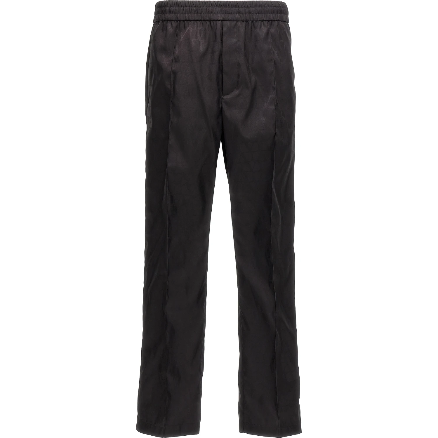 Black Polyamide Casual Pants