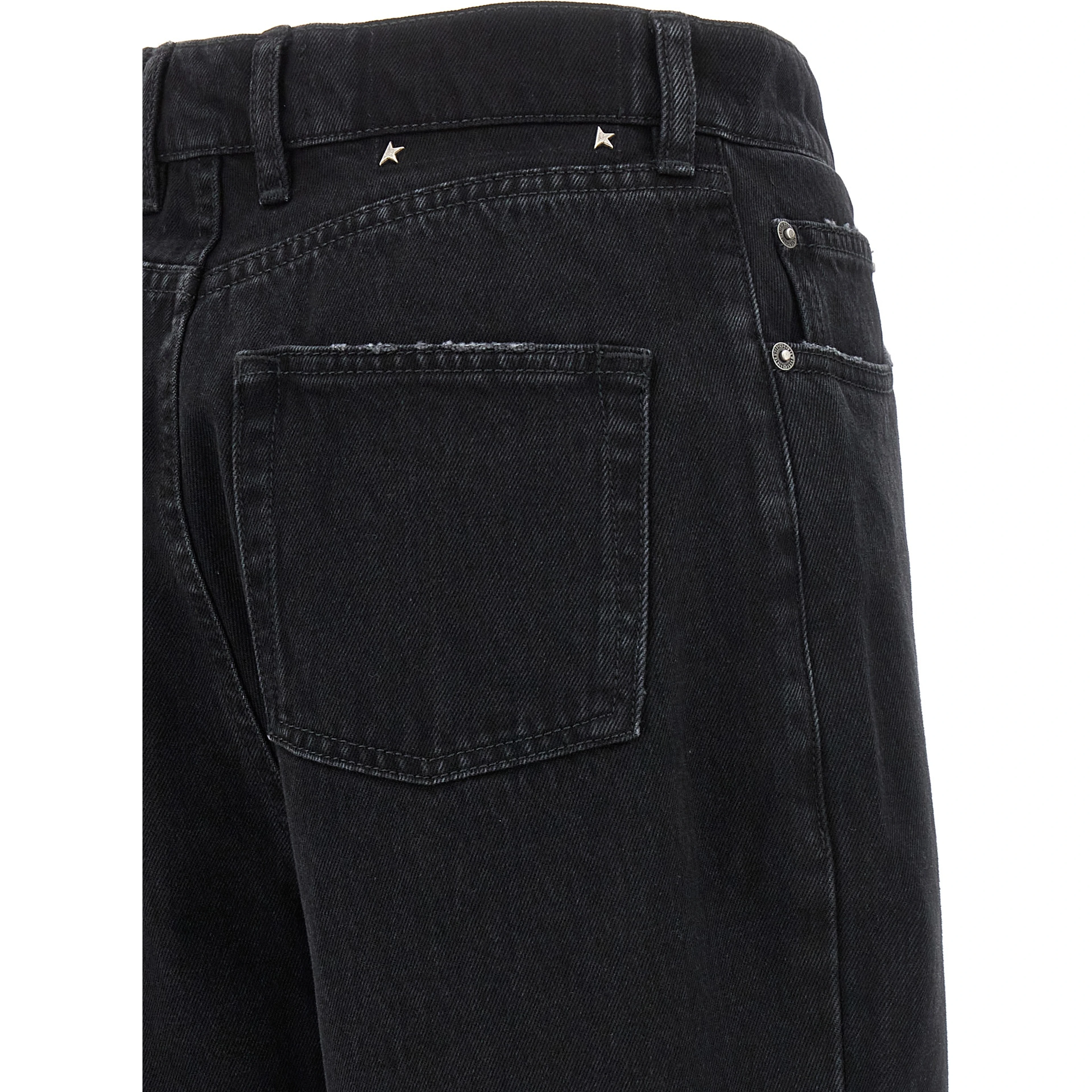 Black Cotton Relaxed Fit Jeans