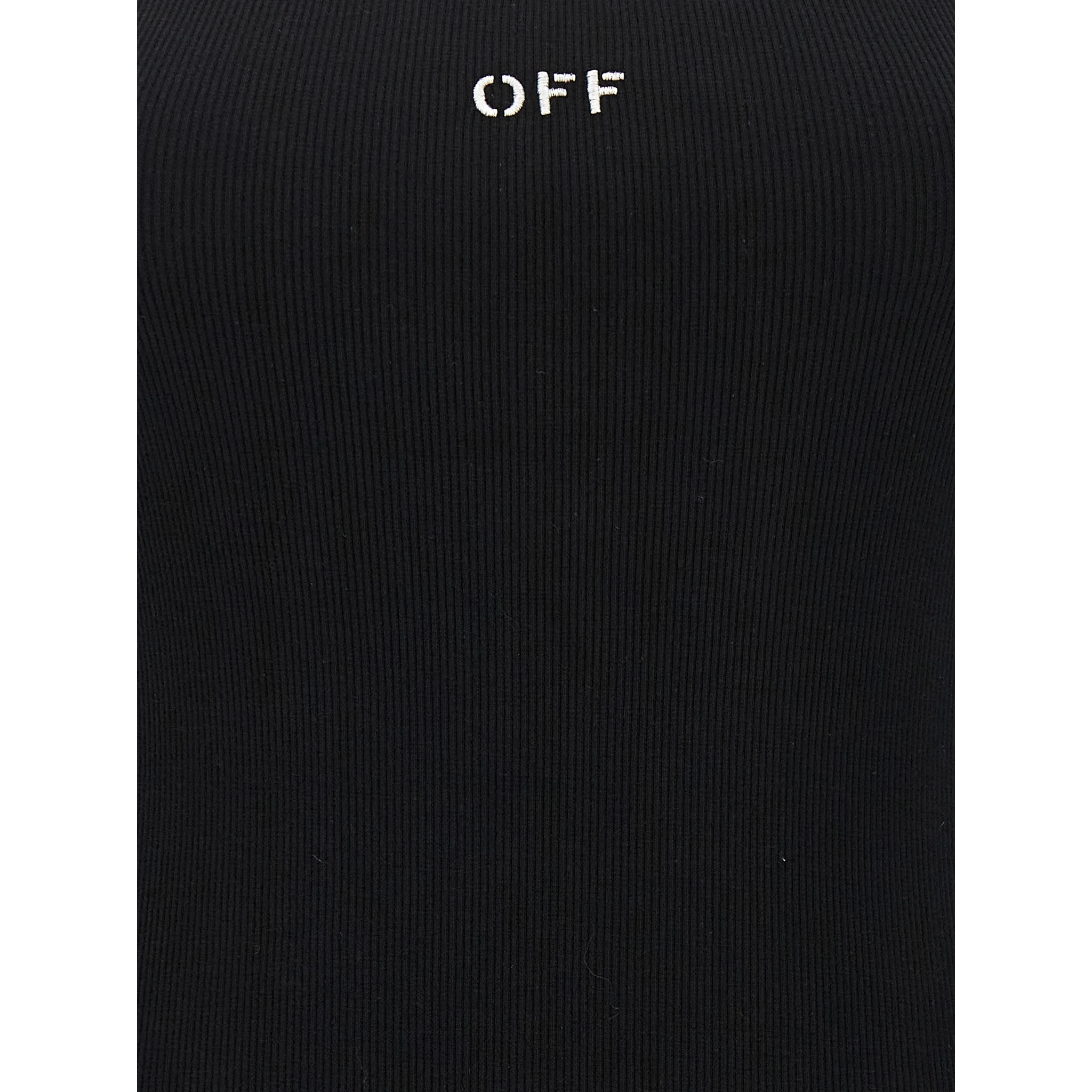 Black Cotton Short Dress