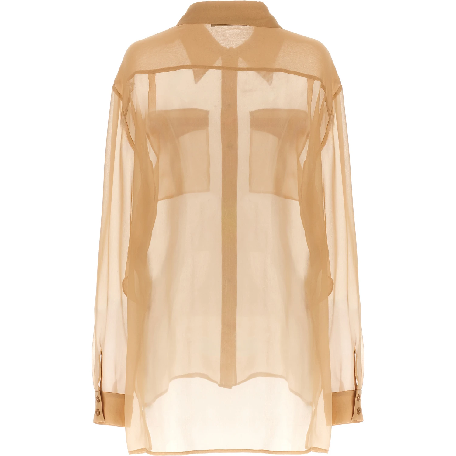 Beige Silk Blouse