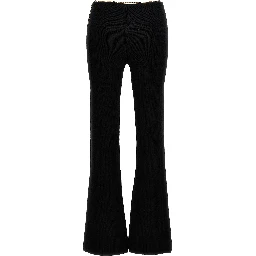 Black Wool Casual Pants