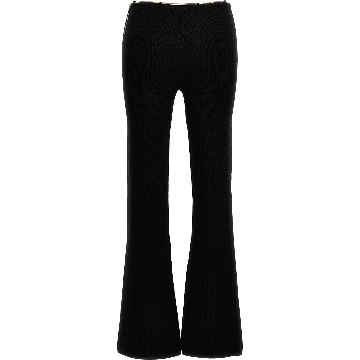 Black Wool Casual Pants