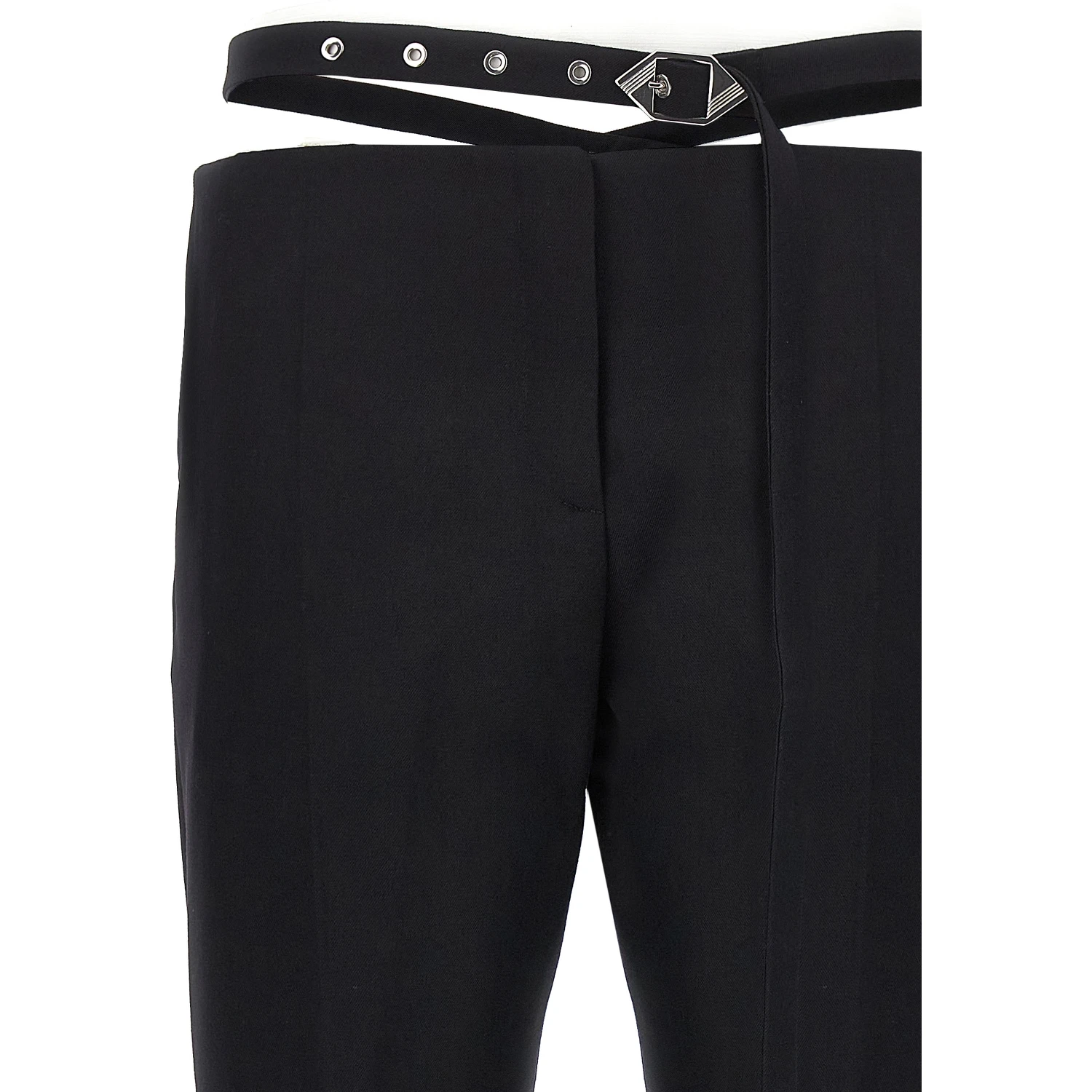 Black Virgin Wool Dress Pants