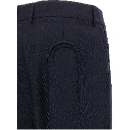 Blue Virgin Wool Pants