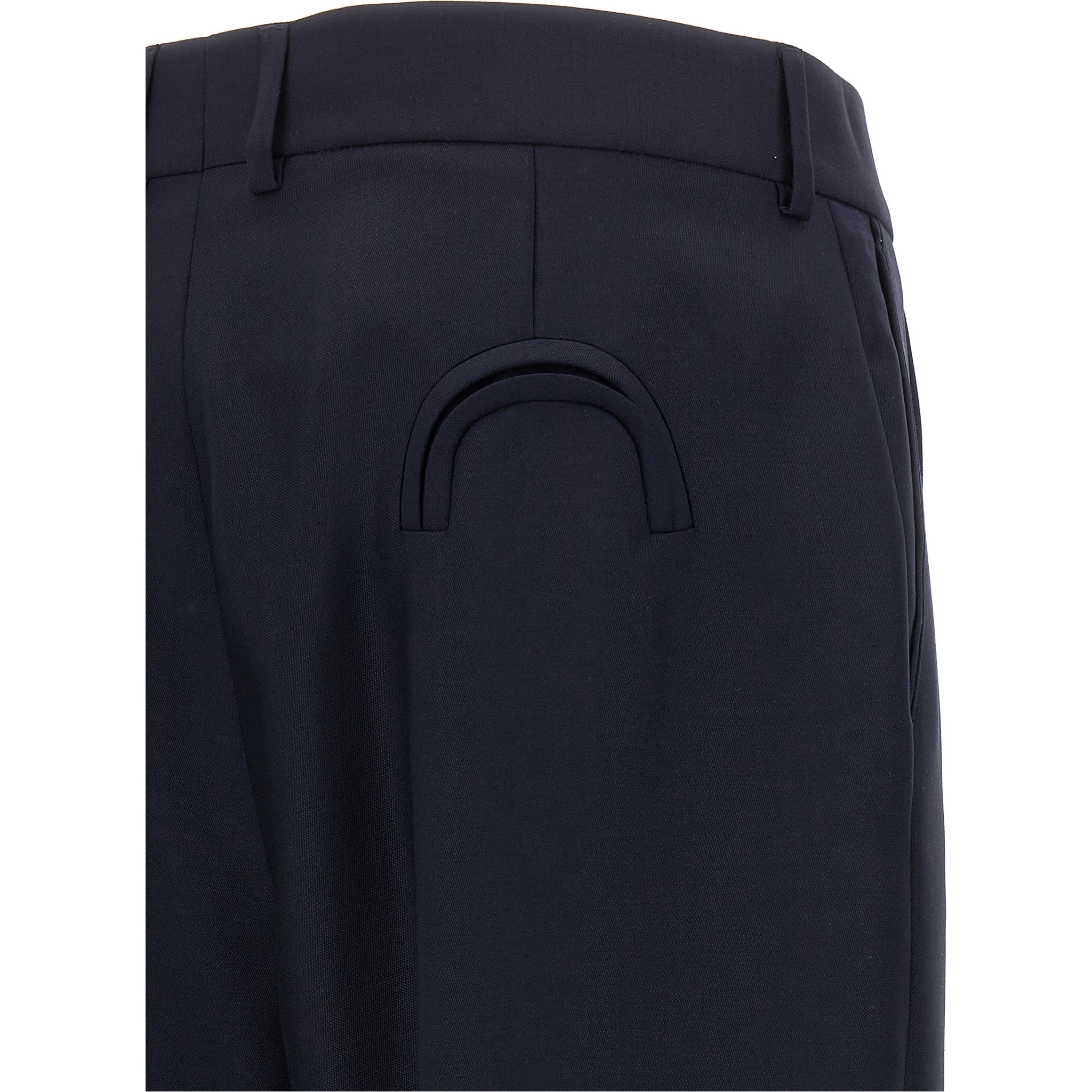 Blue Virgin Wool Pants