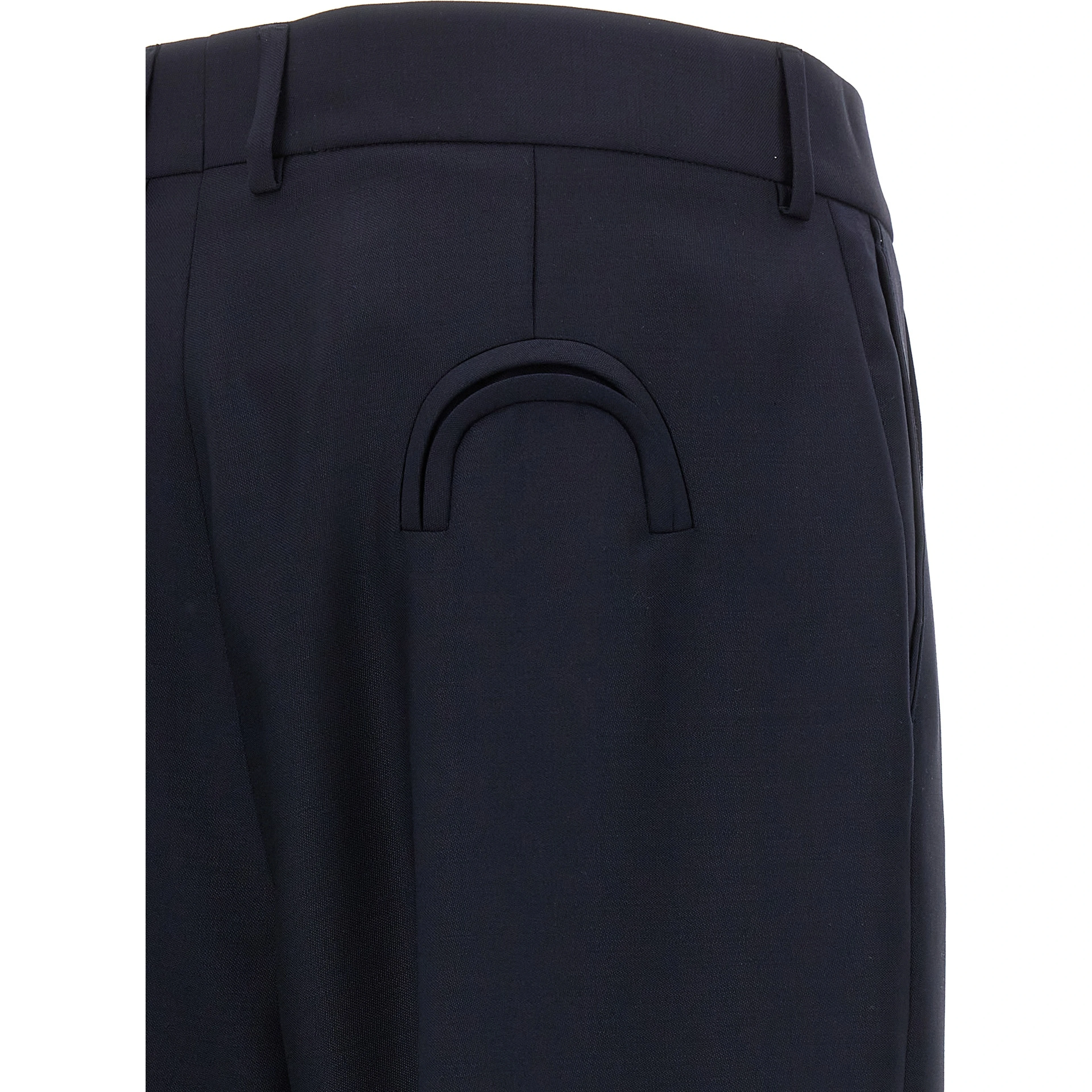 Blue Virgin Wool Pants