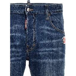 Blue Cotton Relaxed Fit Jeans