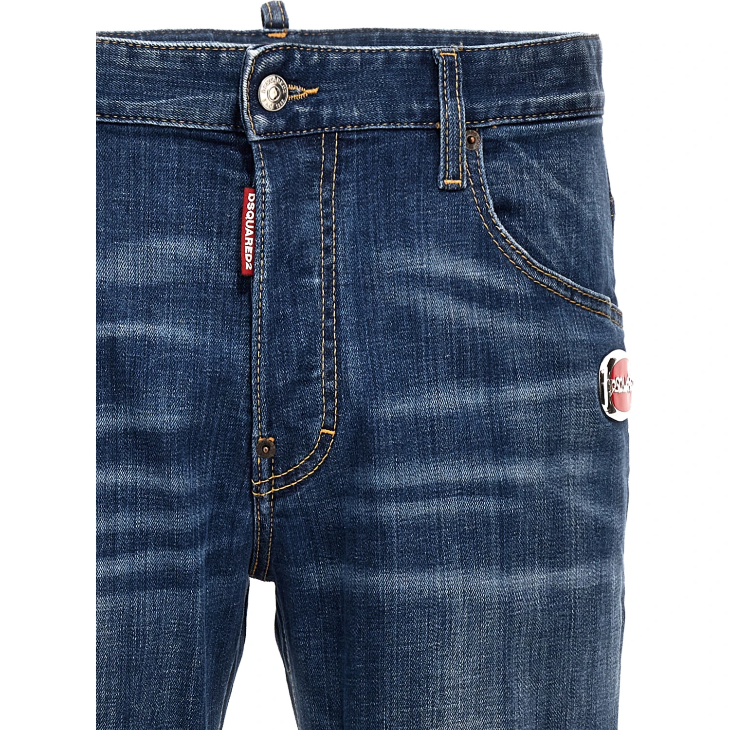 Blue Cotton Relaxed Fit Jeans