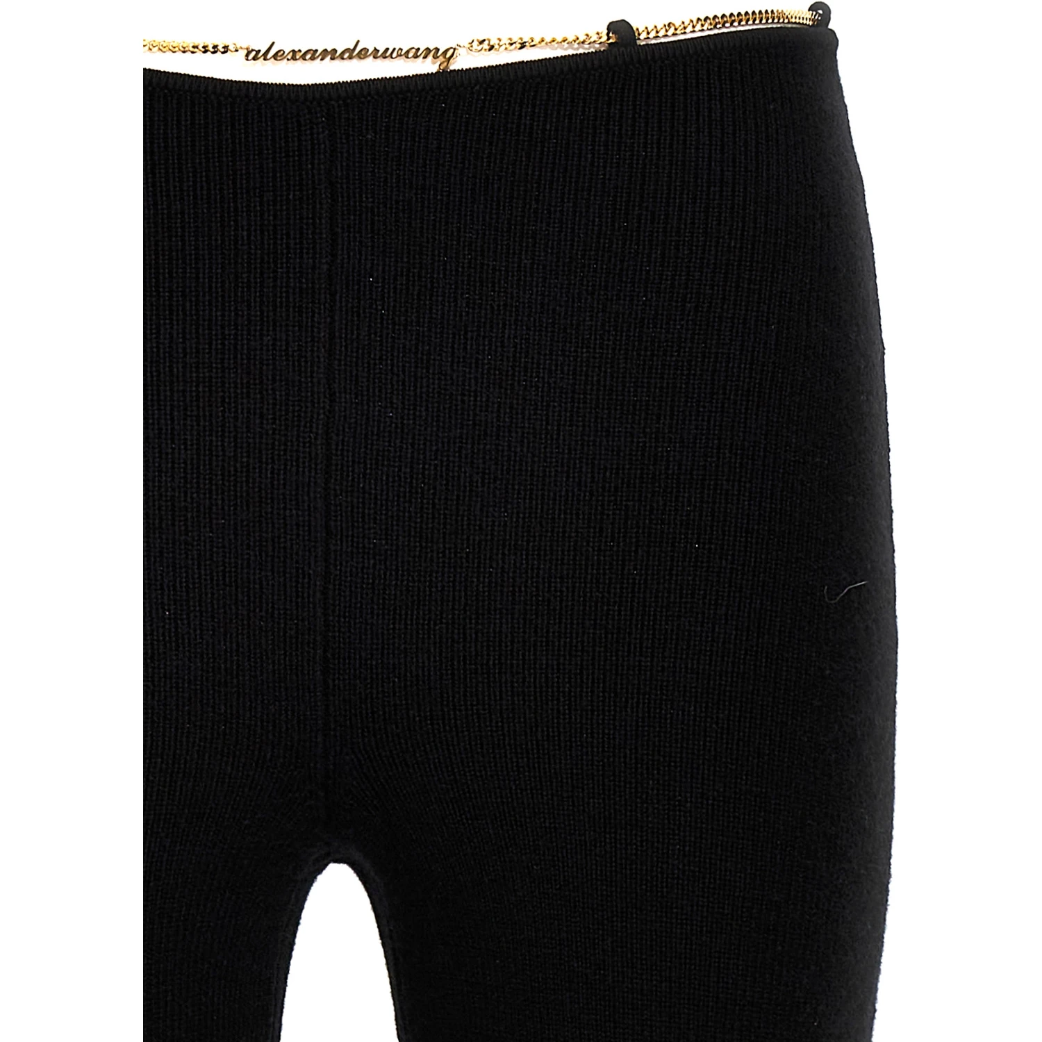 Black Wool Casual Pants