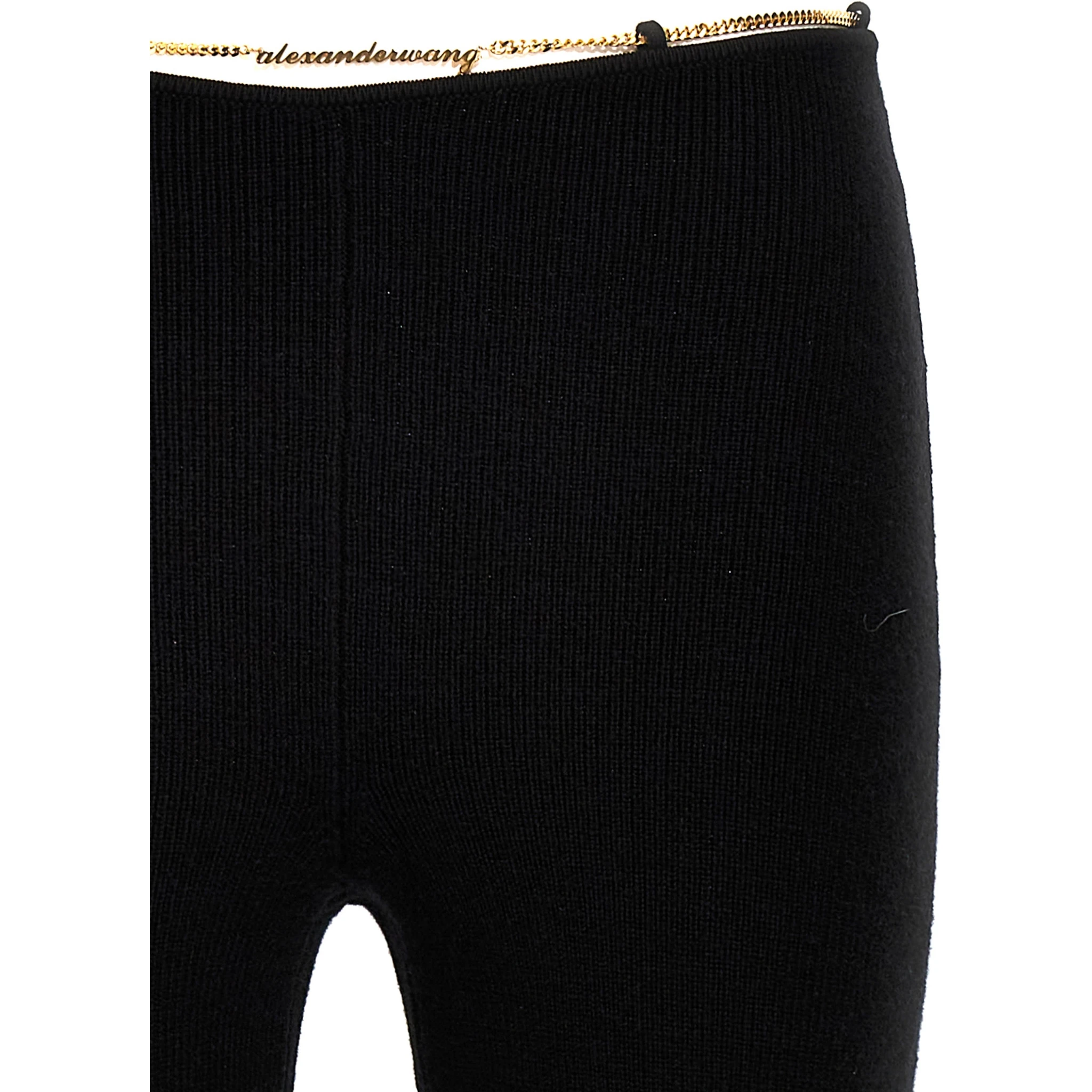 Black Wool Casual Pants