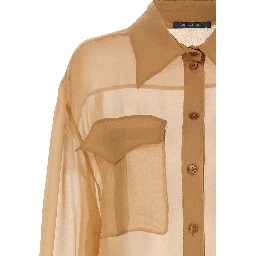 Beige Silk Blouse