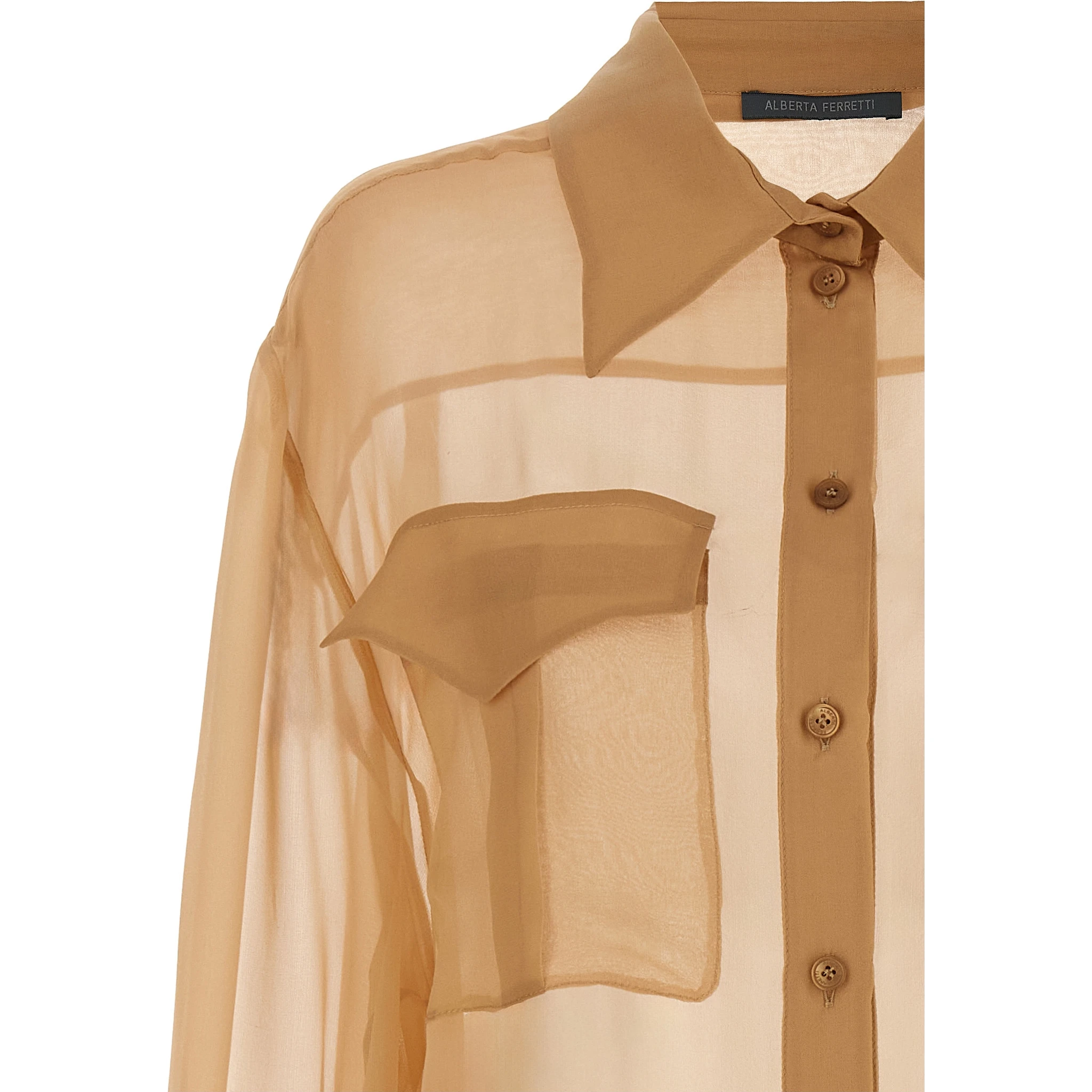 Beige Silk Blouse