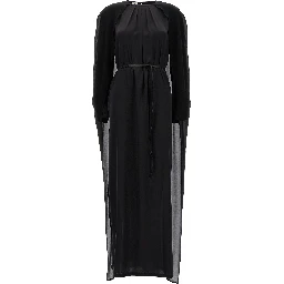 Black Silk Long Dress