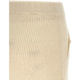 White Wool Long Skirt