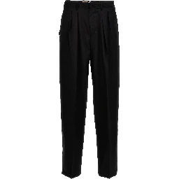 Black Virgin Wool Dress Pants