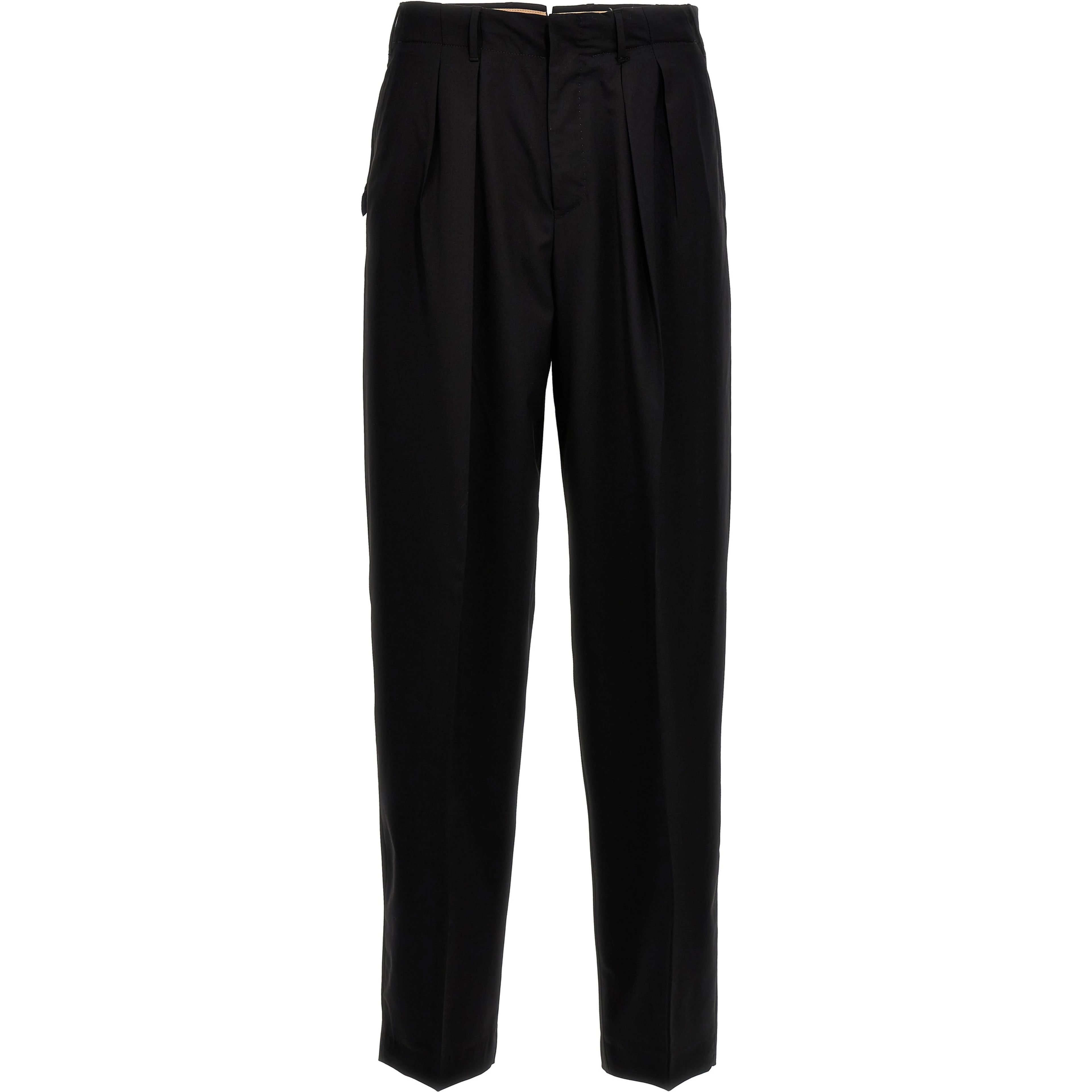Black Virgin Wool Dress Pants