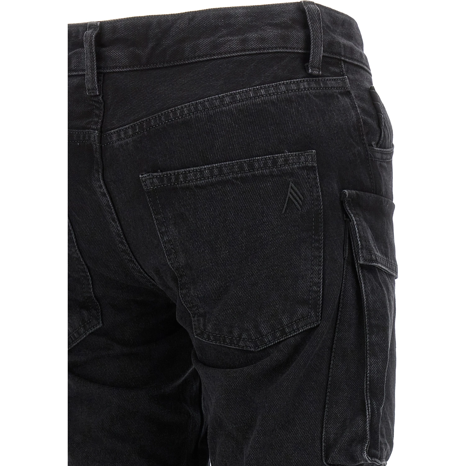Black Cotton Cargo Pants
