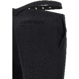 Black Virgin Wool Dress Pants