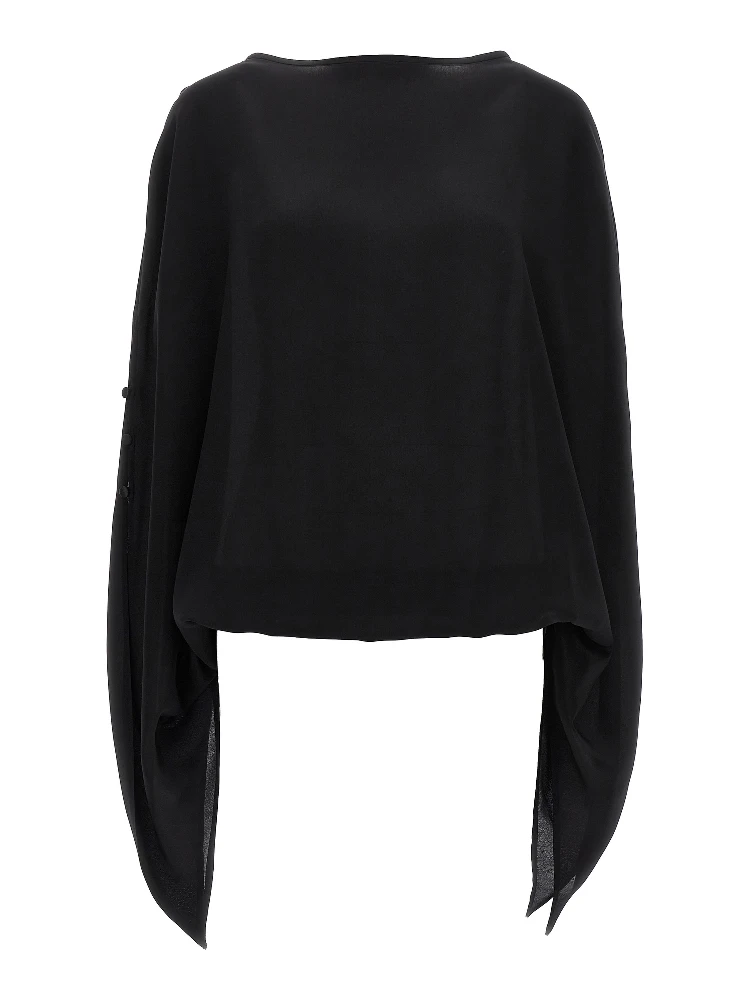 Black Silk Blouse